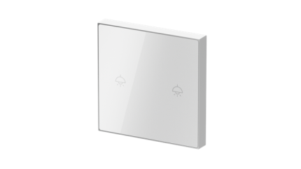 Nature Switch (White Glass - White 2 way) LS220-WW2